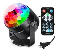 Luditek Sound Activated Party Lights with Remote Control Dj Lighting, RGB Disco Ball, Strobe Lamp 7 modalità Stage Par Light for Home Room Dance Party Party Birthday DJ Bar Karaoke Xmas Wedding Show C