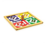 Ludo 2 in 1 in legno di pino fatto a mano serpenti magnetici e scale da viaggio gioco da tavolo completo adulti e famiglia divertente gioco