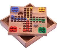 Ludo, Piccolo Gioco Da Viaggio 16 X 16 Cm, Gioco Di Dadi, Gioco Da Tavolo, Gioco