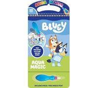 Ludo Studio Bluey Aqua Magic - Libro per pittura ad acqua con penna, riutilizzabile, per bambini, include 4 lavagne magiche e pagine di attività, set da viaggio portatile per divertimento creativo