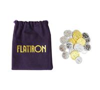 Ludonova | Flatiron Monete Deluxe | Componente Deluxe per Flatiron, Monete metalliche che sostituiscono quelle del Gioco