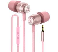 LUDOS CLAMOR Auricolari In-Ear Cuffie, Cuffiette con Filo e Microfono, Garanzia 5 Anni, Audio di alta Qualità, Memory Foam, Cavo Rinforzato, Bassi, Controllo del Chiamate per iPhone, Samsung, Huawei