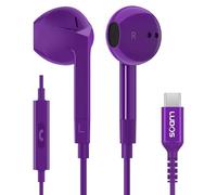 LUDOS FEROX Cuffie USB C, Garanzia 5 Anni, Auricolari USB C In-Ear per iPhone 16 15 Pro Max Plus iPad, Cuffie Type C con Microfono per Samsung Galaxy S24 S23 Ultra S22 S21 FE S20 3 4 A53 A54 - Viola