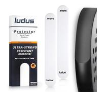 Ludus Paracolpi Racchetta Padel Trasparente, Superficie Liscia, Confezione da 2, Protezione Resistente ed Elastica, Facile da Applicare, Minime Bolle d’Aria 35x370 mm