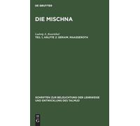 Ludwig A Rosenthal Seraim. Maaßeroth (Copertina rigida)