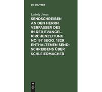 Ludwig Jonas Sendschreiben an den Herrn Verfasser des in der (Copertina rigida)