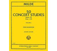 Ludwig Milde: Concert Studies For Bassoon Op. 26 Vol. 1. For Fagotto
