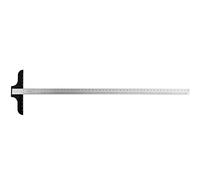 Ludwig Precision Squadra a T per arte, inquadratura e disegno, alluminio, argento, 121 cm