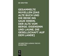 Ludwig Tieck Novellen (Copertina rigida) [Schriften] Ludwig Tieck's Schriften