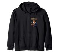 Ludwig Van Beethoven al Lavoro Felpa con Cappuccio