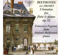 LUDWIG VAN BEETHOVEN Beethoven: 3 Sonatas For Flute & Piano Op.12 (CD)