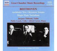 Ludwig van Beethoven Beethoven: Archduke Trio (Thibaud / Casals / Cortot) (CD)