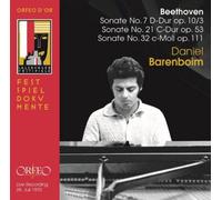 Ludwig van Beethoven Beethoven: Sonate No. 7 D-Dur Op. 10/3/... (CD) Album
