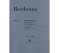 Ludwig van Beethoven: Clarinet Trios B flat major op. 11 and E flat major op. 38 for Piano, Clarinet (or Violin) and Violoncello