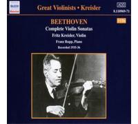Ludwig van Beethoven Complete Violin Sonatas (Kriesler, Rupp) (CD) Album