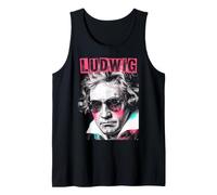 Ludwig Van Beethoven - Compositore Divertente retrò Pop Art Music Canotta