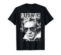 Ludwig Van Beethoven - Compositore Divertente retrò Pop Art Music Maglietta