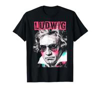 Ludwig Van Beethoven - Compositore Divertente retrò Pop Art Music Maglietta
