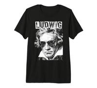 Ludwig Van Beethoven - Compositore Divertente retrò Pop Art Music Maglietta Premium
