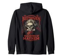 Ludwig Van Beethoven - Compositore Musicale Classico Death Metal Felpa con Cappuccio