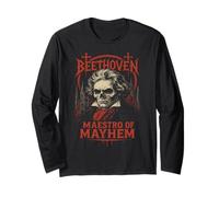 Ludwig Van Beethoven - Compositore Musicale Classico Death Metal Maglia a Manica