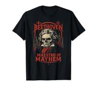 Ludwig Van Beethoven - Compositore Musicale Classico Death Metal Maglietta