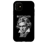 Ludwig Van Beethoven Divertente Compositore Note Musicali Musicista Custodia per iPhone 11