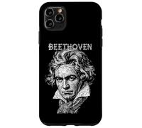 Ludwig Van Beethoven Divertente Compositore Note Musicali Musicista Custodia per iPhone 11 Pro Max