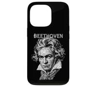 Ludwig Van Beethoven Divertente Compositore Note Musicali Musicista Custodia per iPhone 13 Pro
