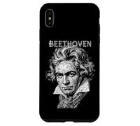 Ludwig Van Beethoven Divertente Compositore Note Musicali Musicista Custodia per iPhone XS Max