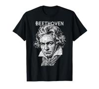 Ludwig Van Beethoven Divertente Compositore Note Musicali Musicista Maglietta