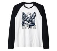 Ludwig Van Beethoven Genio della Musica Classica Maglia con Maniche Raglan