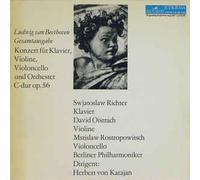 Ludwig van Beethoven - Ludwig van Beethoven - Sviatoslav Richter , David Oistrach , Mstislav Rostropovich , Berliner Philharmoniker , Herbert von Karajan - Konzert Für Klavier, Violine, Violoncello Und Orchester C-Dur Op.56 - ETERNA - 8 26 226