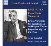 Ludwig van Beethoven Piano Works Vol. 10 - Eroica Variations (Schnabel) (CD)