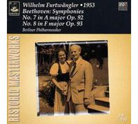 Ludwig van Beethoven Symphonies Nos. 7 and 8 (Frutwangler, Bpo) (CD) Album