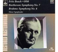 Ludwig van Beethoven Symphony No. 7/symphony No. 4 (Busch, Vienna So) (CD) Album