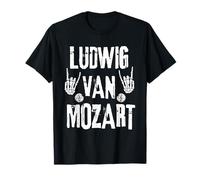 Ludwig Van Mozart Rock Punk Musica Classica Umorismo Maglietta