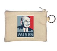 Ludwig von Mises Economista austriaco Pop Art Poster portachiavi portamonete beige