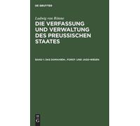 Ludwig Von Rönne Das Domainen-, Forst- und Jagd-Wesen (Copertina rigida)