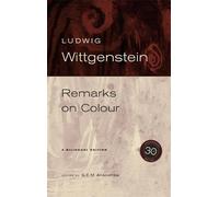 Ludwig Wittgenstein Remarks on Colour (Tascabile)