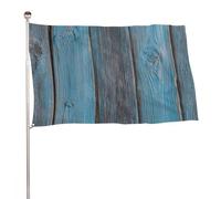 Lue - Bandiera rustica in legno dipinto, 9 x 1,5 m, per esterni, giardino, bandiere, decorazione per cortile, portico, prato, fattoria