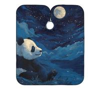 LUE Quiet Panda Mantello da taglio per bambini con chiusura a scatto regolabile, elegante mantello da salone per bambini capa para cortar Pelo 165,1 x 139,7 cm