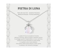 Lueaurra Regalo per Donna: Collana Pietra di Luna, Idee Originali per Ragazze, Natale e Compleanno