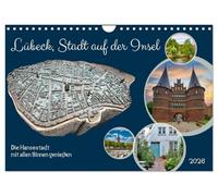 Lübeck, Stadt auf der Insel (Wandkalender 2026 DIN A4 quer), CALVENDO Monatskalender: Die Hansestadt mit allen Sinnen genießen