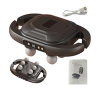 Lueear Massaggiatore per la schiena, con ricarica di tipo C, regolabile, con 6 teste, accessorio per la salute per la doccia muscolare, schiena, stomaco, braccia, glutei e cosce