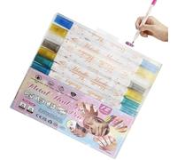 Lueear Pennarelli per unghie ad asciugatura rapida, pennarelli per unghie a doppia testa, forniture per la cura personale per matrimoni, vacanze, pratica, adolescenti, saloni di bellezza