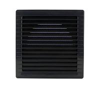 Lüftungsgitter eckig 170 x 170 mm Ø 120 mm Anthrazit