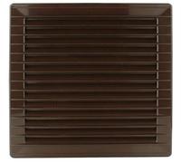 Lüftungsgitter eckig 170 x 170 mm Ø 160 mm Braun