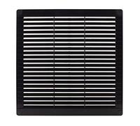 Lüftungsgitter eckig 250 x 250 mm Insektenschutz wählbar anthrazit/graphit ohne Insektenschutz