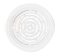 Lüftungsgitter Garage ASA Kunststoff Weiß Ø 50 mm Tür Bad WC Zuluft Abluft RU...